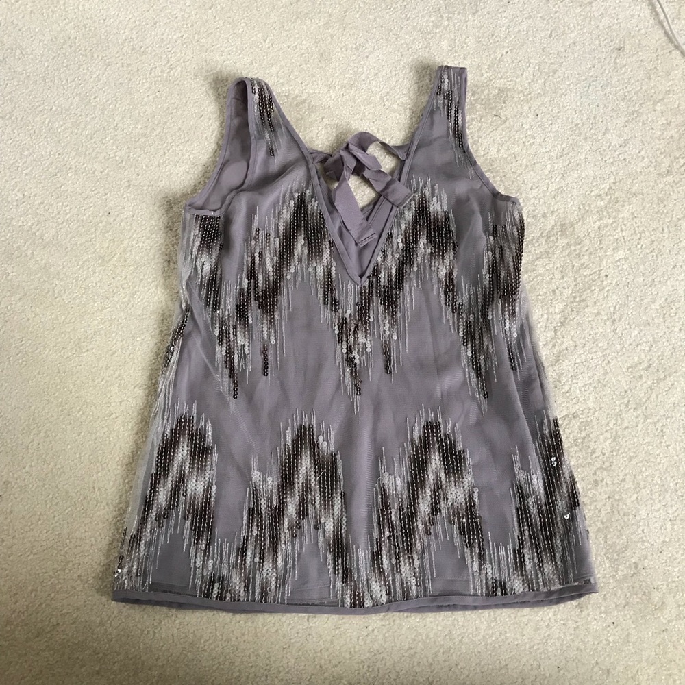 Sequined gray top - Picture 3 of 3